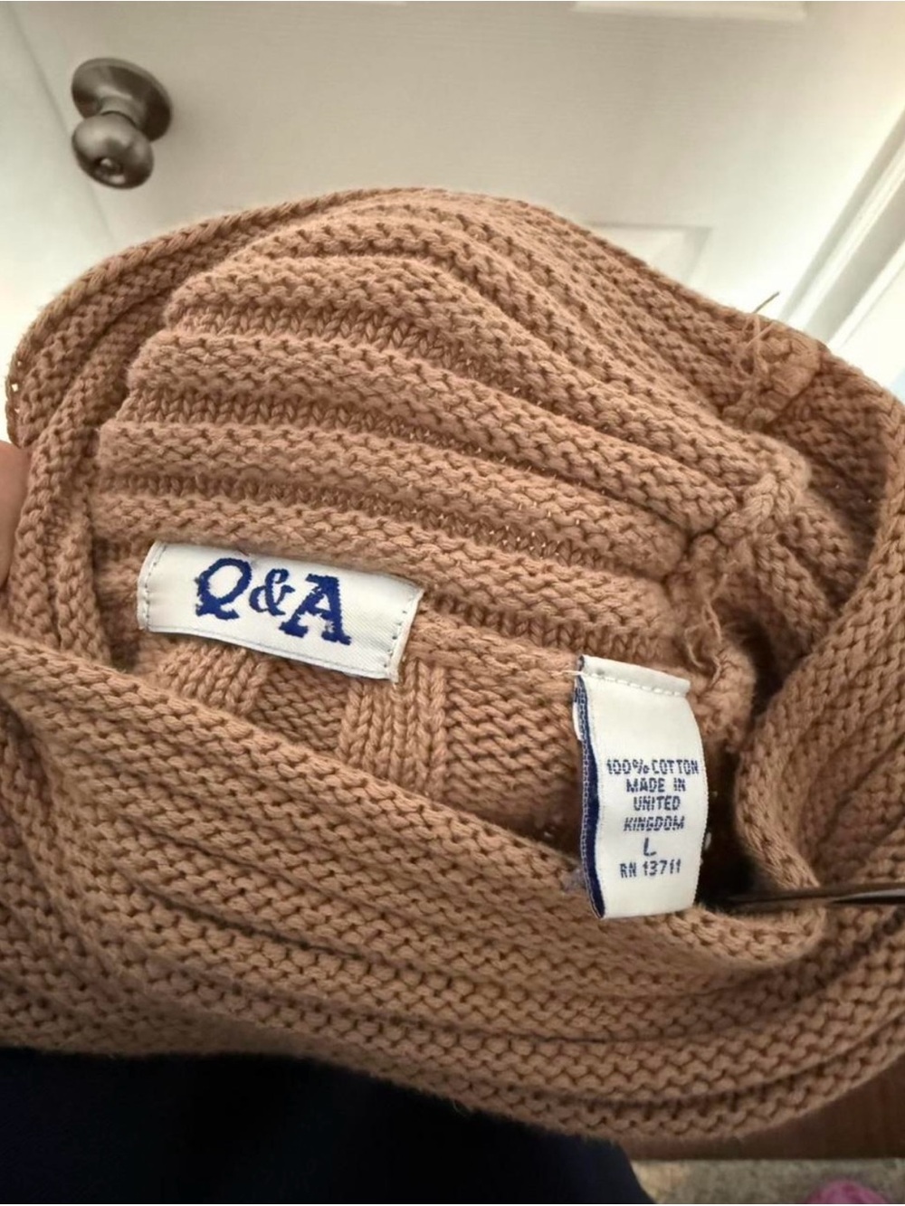 Ribbed Turtleneck Sweater in Camel - Picture 2 of 2
